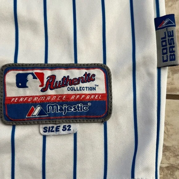 Vtg Majestic Milwaukee Brewers Zack Greinke #13 Men’s White Pinstripe Jersey 52 - Picture 4 of 6